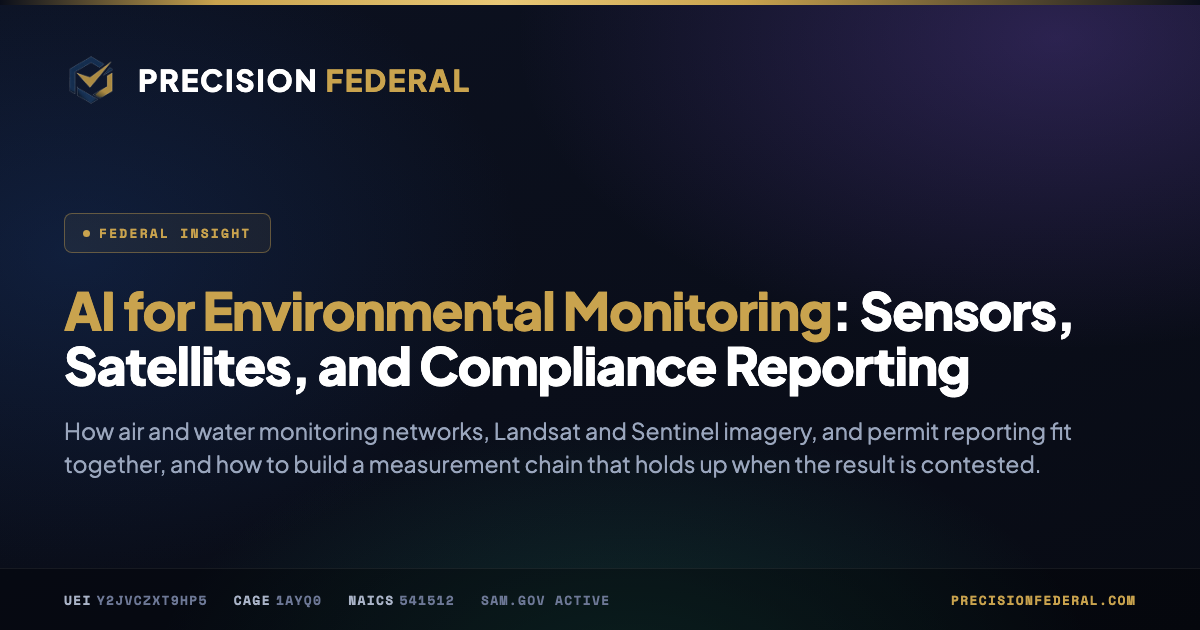AI for Environmental Monitoring: Sensors, Satellites, and Compliance Reporting