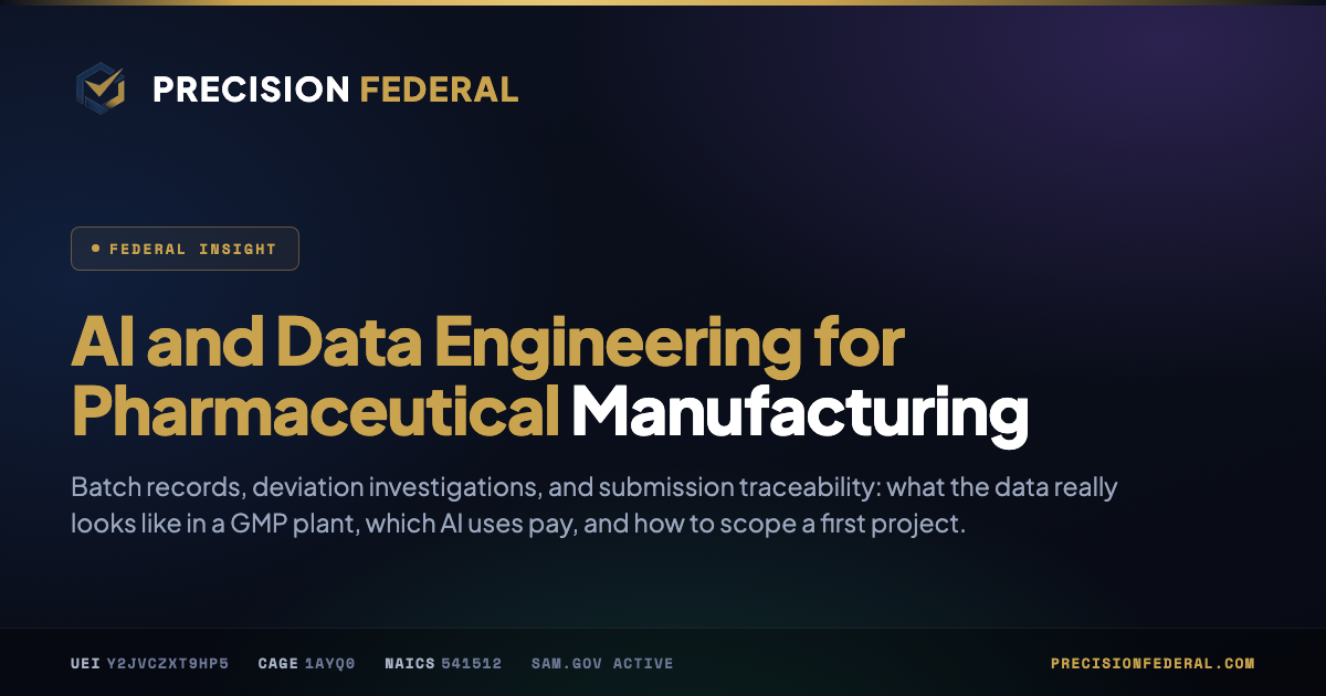 AI and Data Engineering for Pharmaceutical Manufacturing