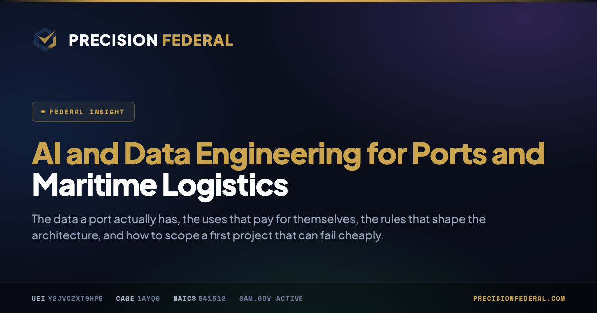 AI and Data Engineering for Ports and Maritime Logistics