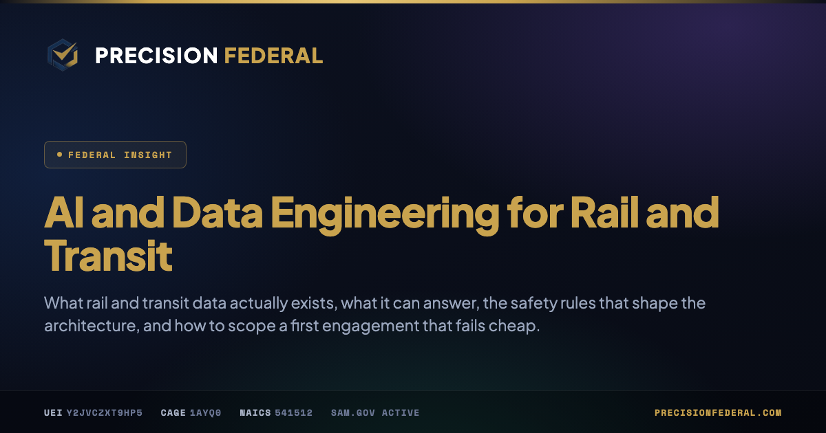 AI and Data Engineering for Rail and Transit