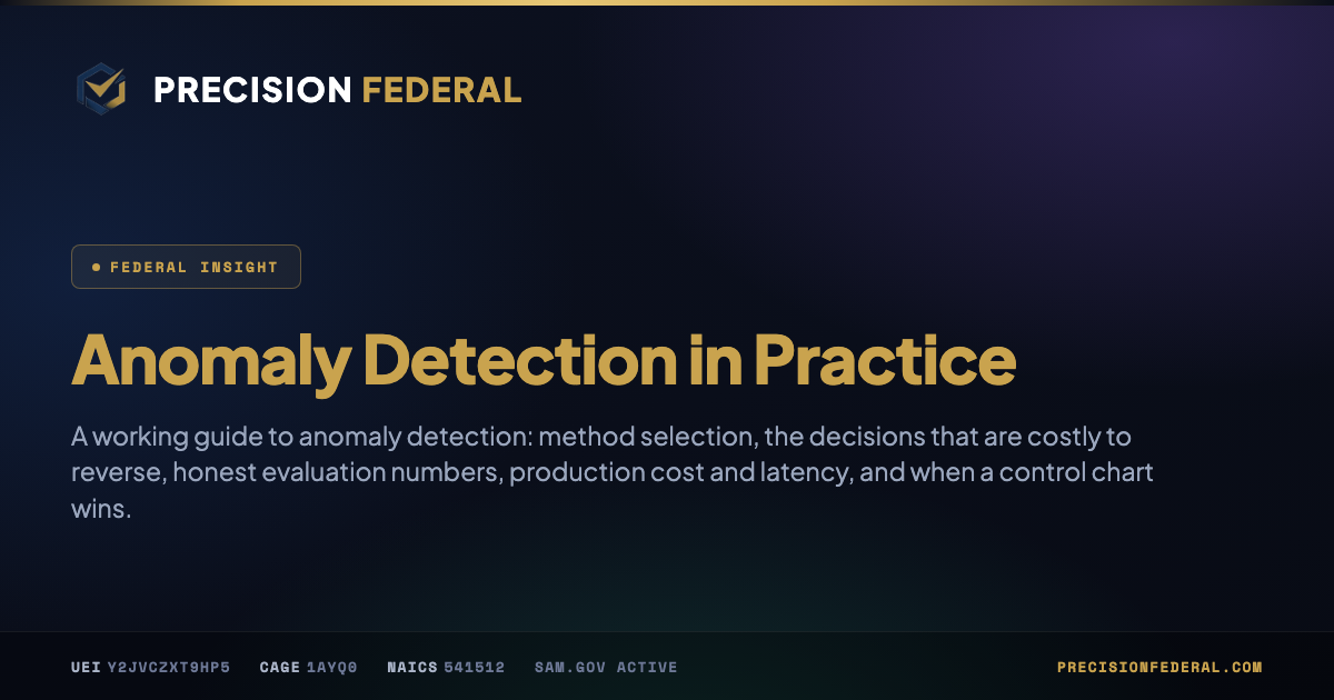 Anomaly Detection in Practice