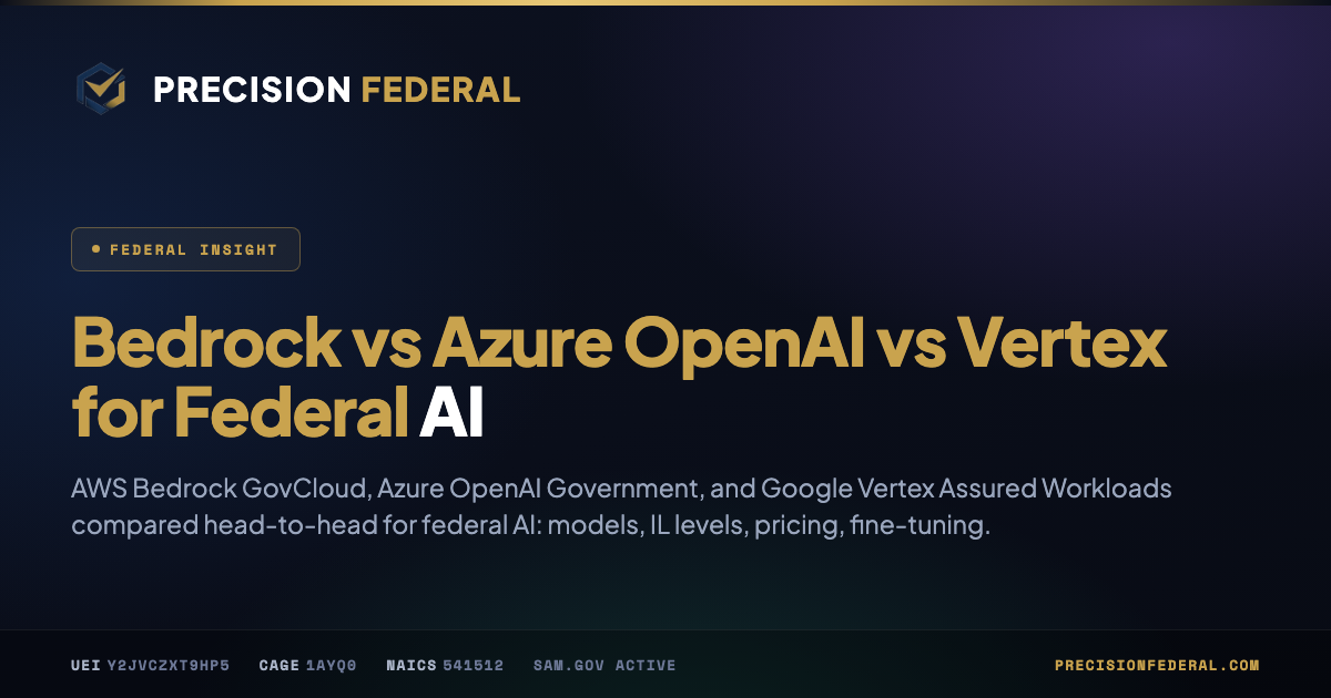 Bedrock vs Azure OpenAI vs Vertex for Federal AI