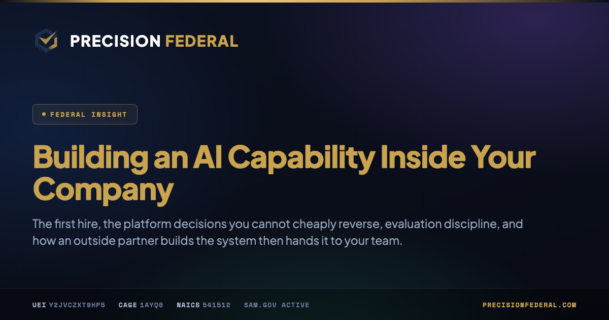 Building an AI Capability Inside Your Company