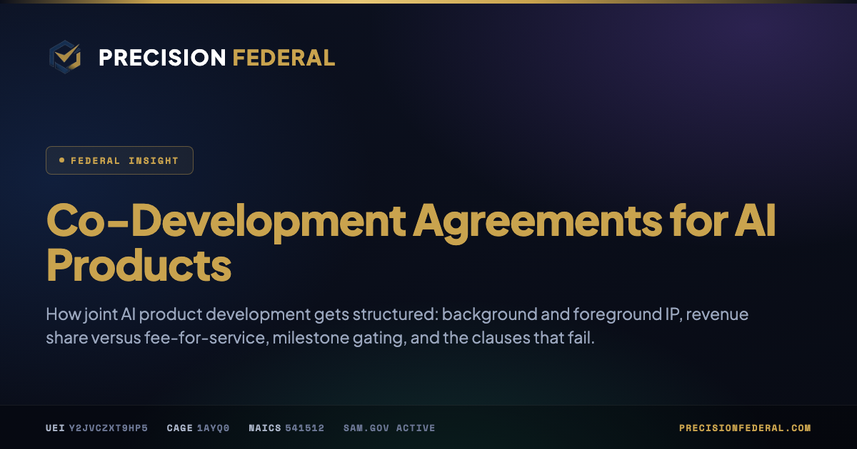 Co-Development Agreements for AI Products