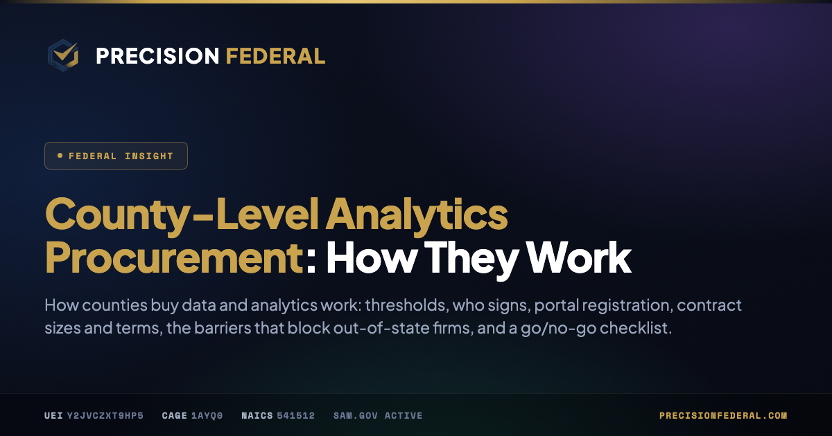 County-Level Analytics Procurement: How They Work