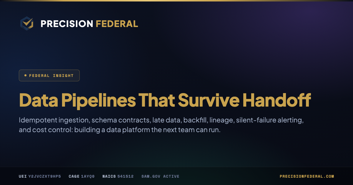 Data Pipelines That Survive Handoff