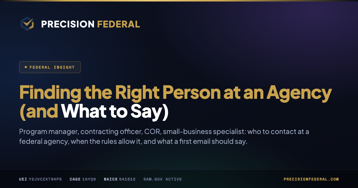 Finding the Right Person at an Agency (and What to Say)