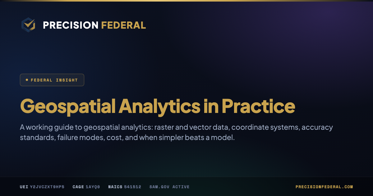 Geospatial Analytics in Practice