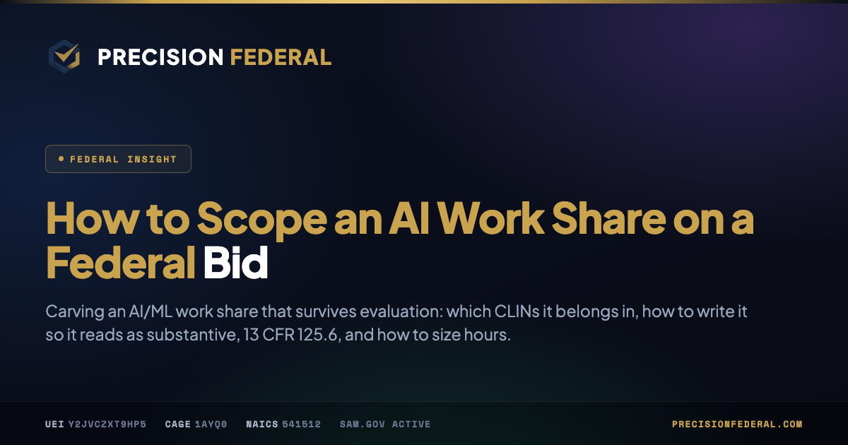 How to Scope an AI Work Share on a Federal Bid