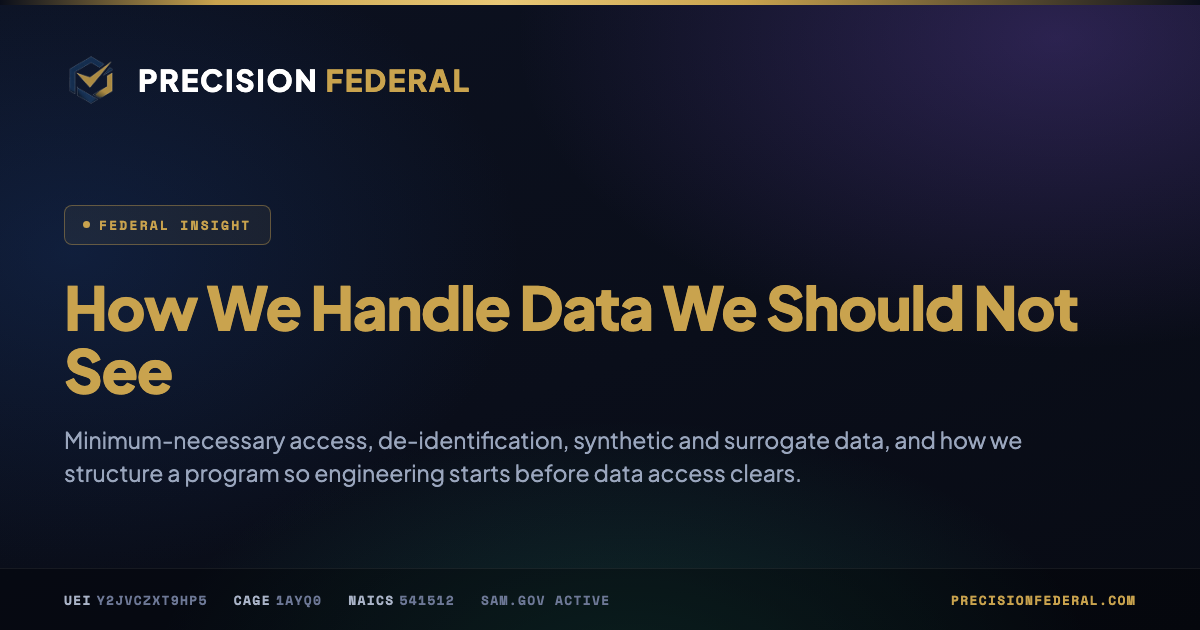 How We Handle Data We Should Not See