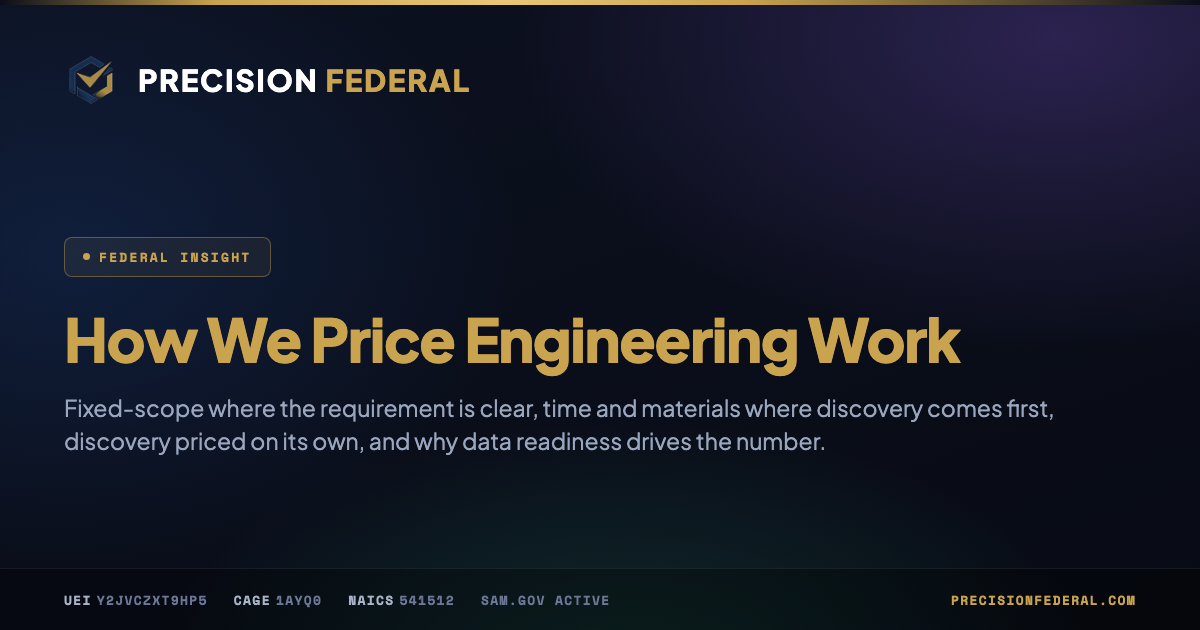 How We Price Engineering Work