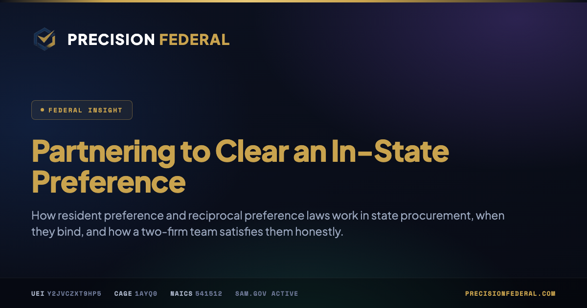 Partnering to Clear an In-State Preference