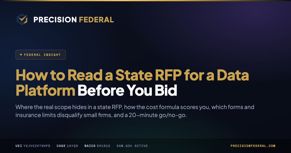 How to Read a State RFP for a Data Platform Before You Bid