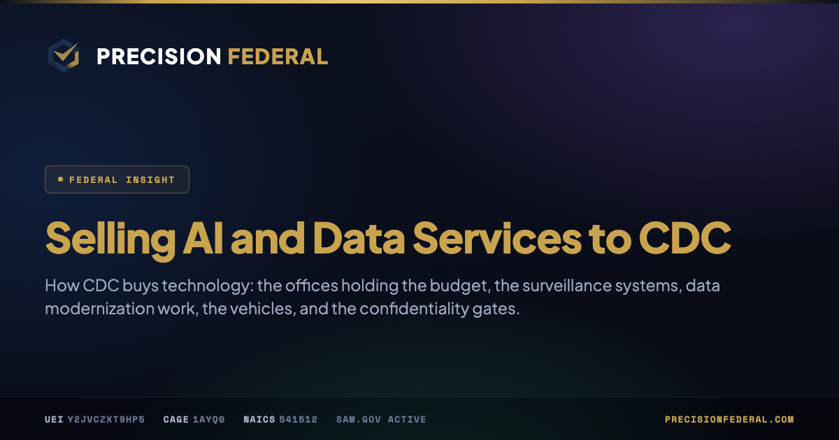 Selling AI and Data Services to CDC