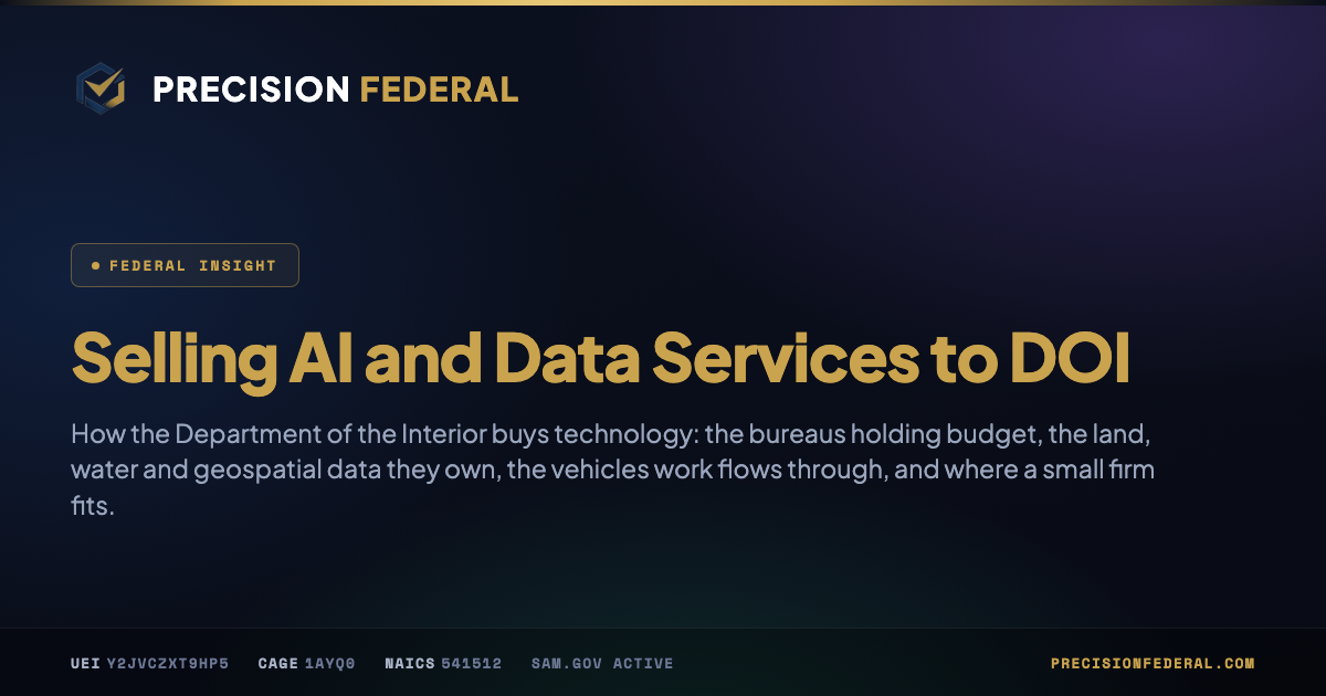 Selling AI and Data Services to DOI
