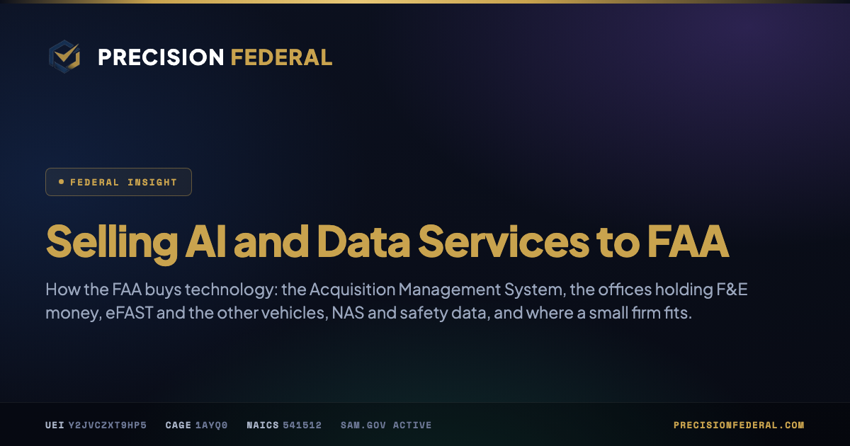 Selling AI and Data Services to FAA