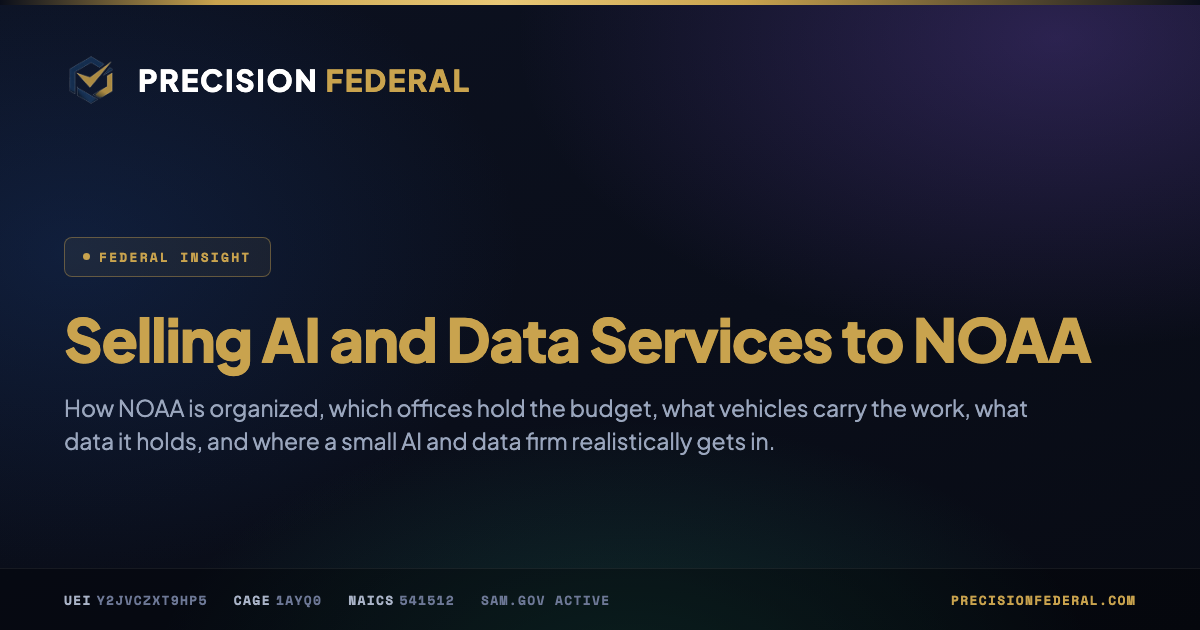 Selling AI and Data Services to NOAA
