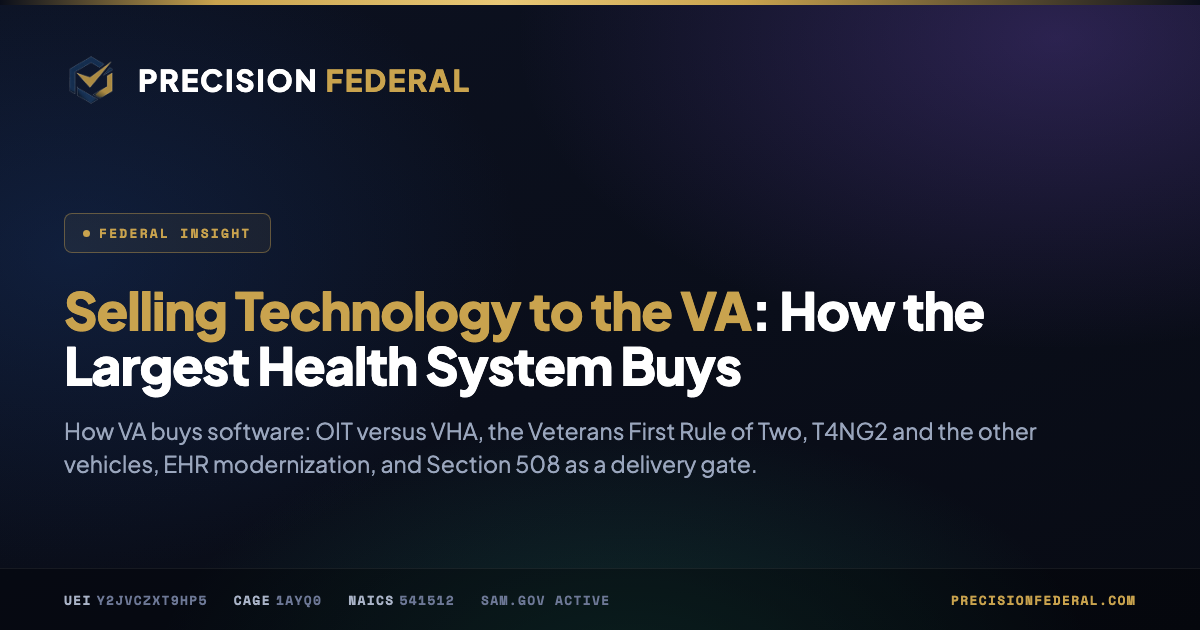 Selling Technology to the VA: How the Largest Health System Buys