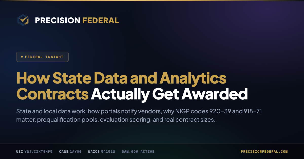 How State Data and Analytics Contracts Actually Get Awarded
