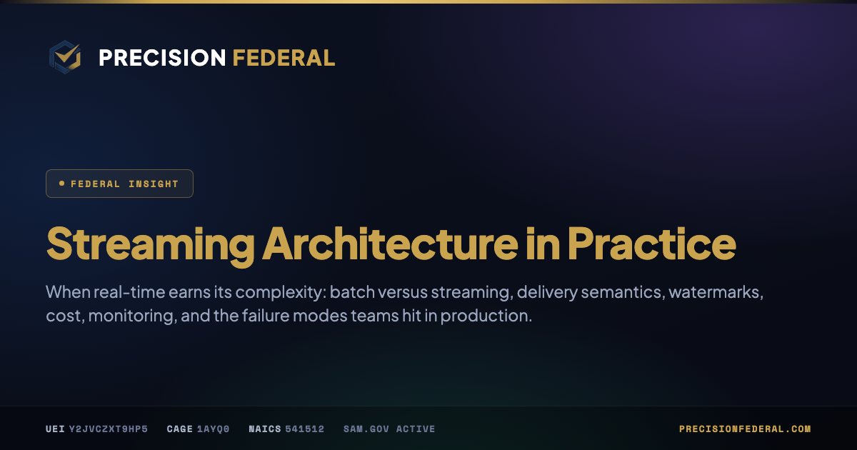 Streaming Architecture in Practice