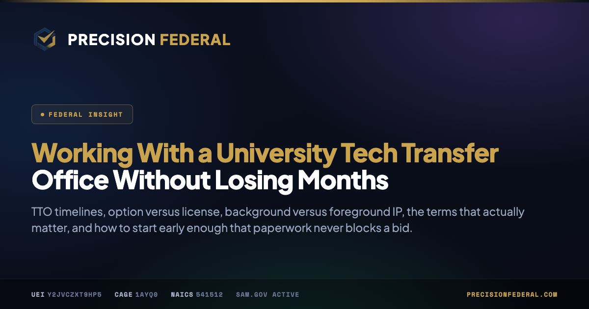 Working With a University Tech Transfer Office Without Losing Months