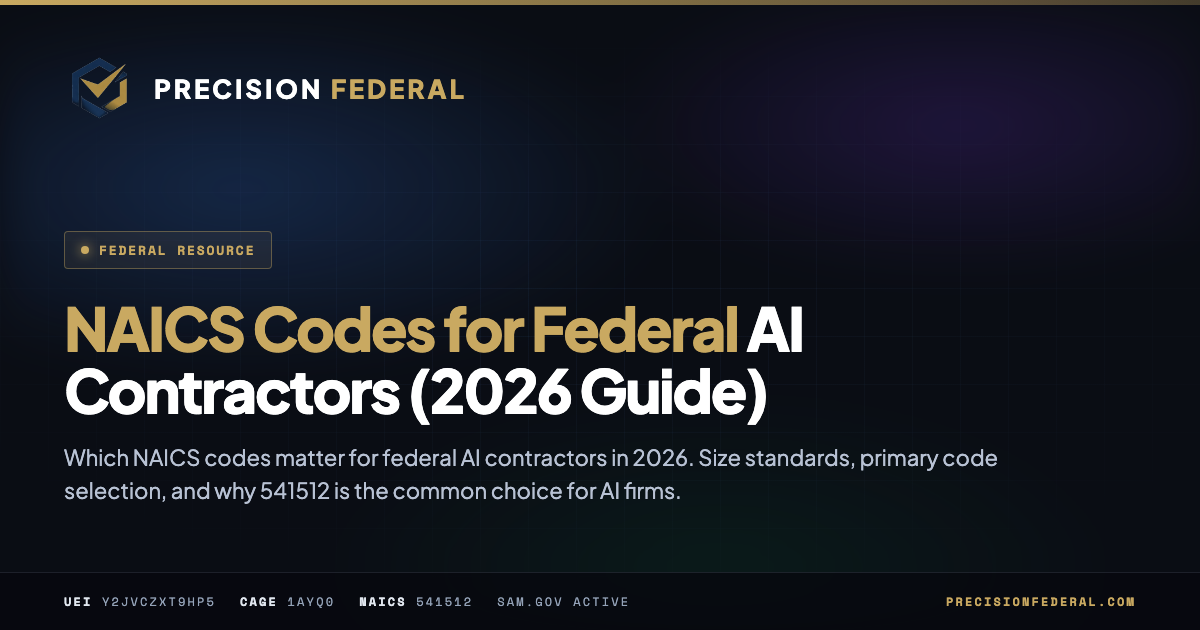 NAICS Codes for Federal AI Contractors (2026 Guide)